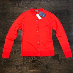 NWT  Brooks Brothers Merino Wool Cardigan ❤️
